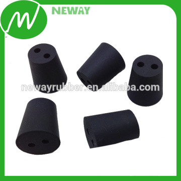 Negro Color China Plug Fabricante de caucho con agujero